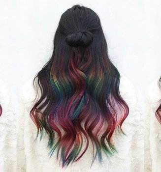Oil Slick Hair Color Trend Inspo CMS Bmag