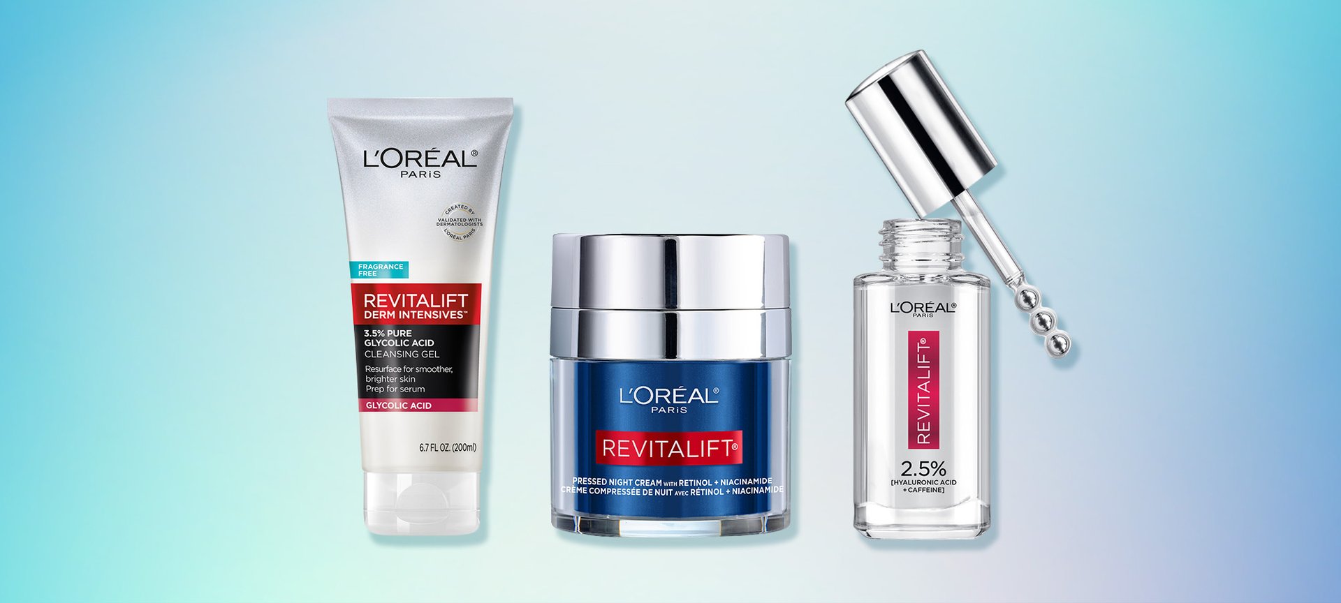 Layering Revitalift Derm Intensives Line