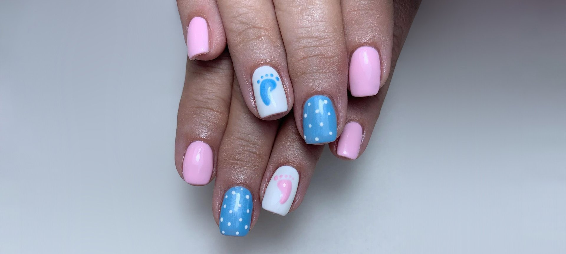 Gender Reveal Nail Ideas