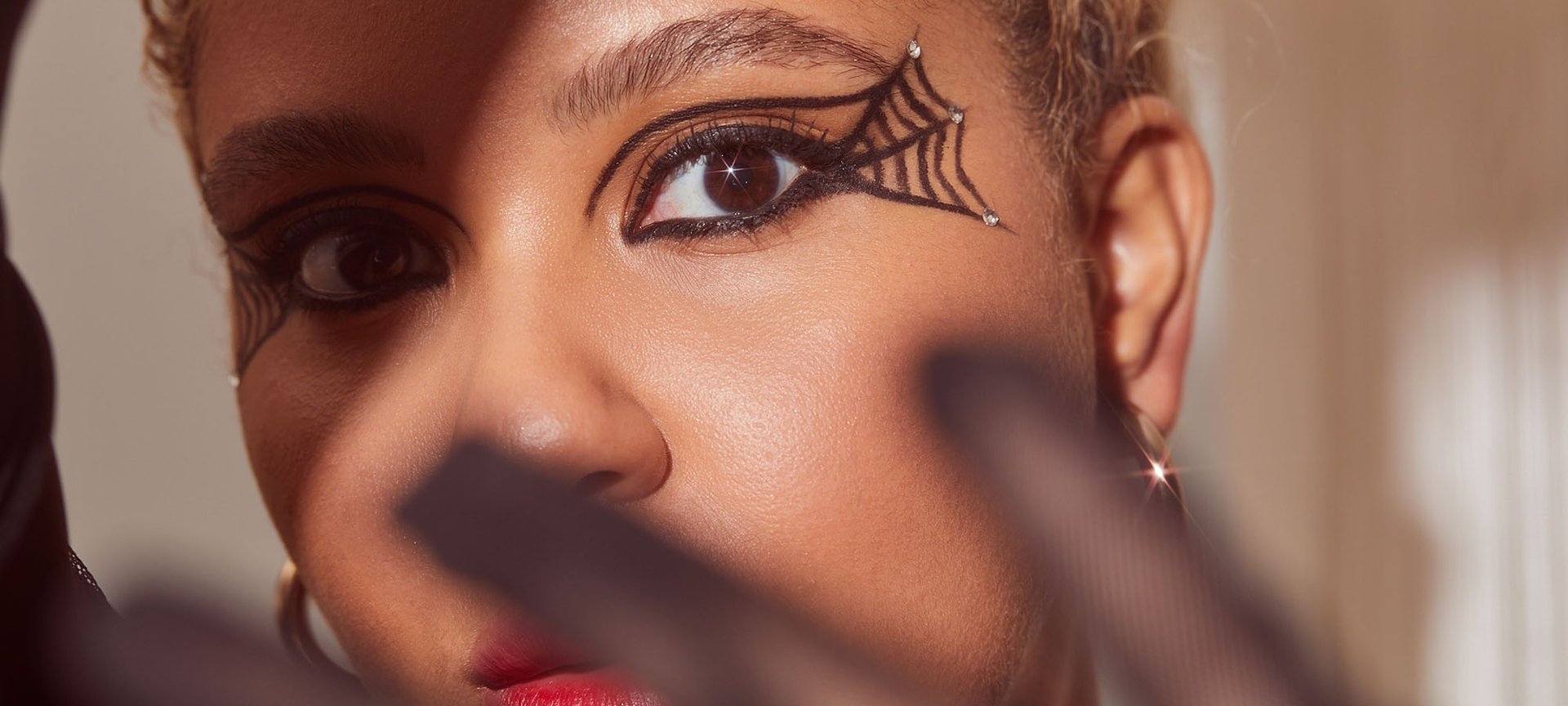 Spider Web Makeup