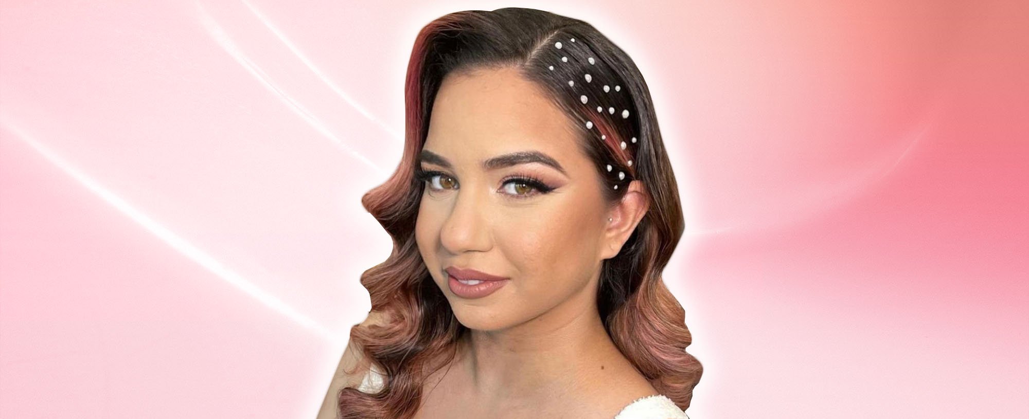 Wedding Hairstyle With Pearls
