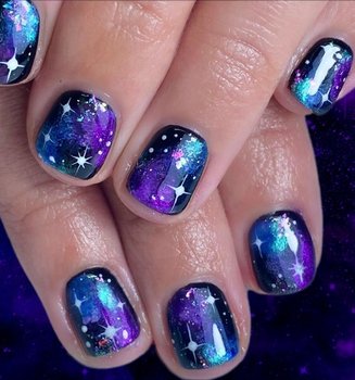 How To Galaxy Nail Art
