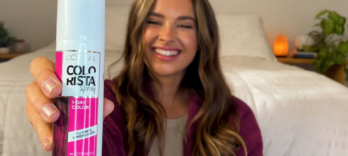 At Home Highlights With Temporary Spray