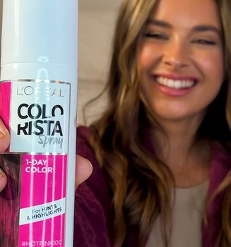At Home Highlights With Temporary Spray