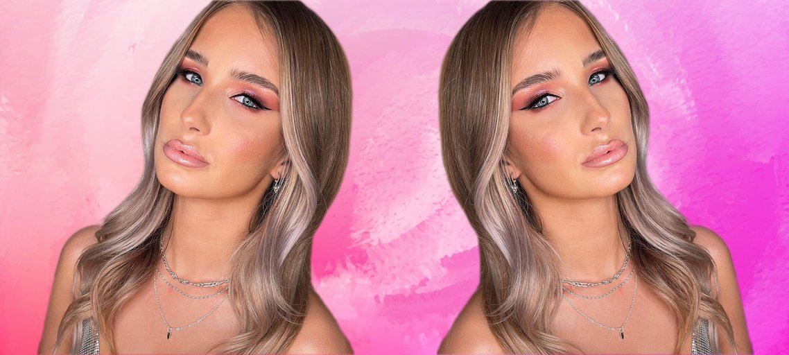 Rosy Glam Prom Makeup