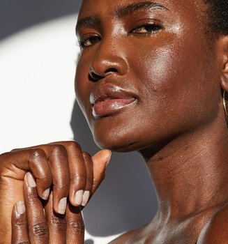 Skin Care Products On Decolletage