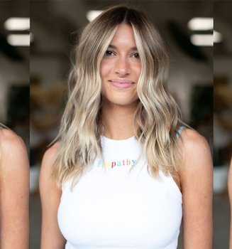 Blonde Hair Dark Roots