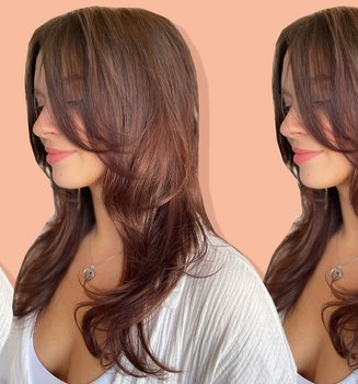 Corte de cabello mariposa
