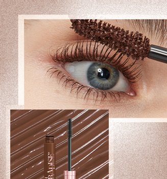 Banner Black Mascara Vs Brown Mascara Mobile