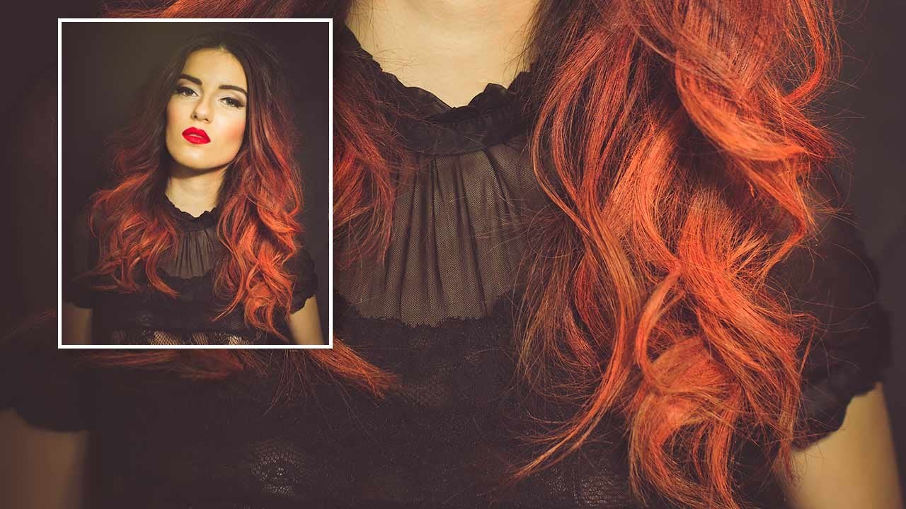 Blonde, fire red and black. Hair by Amy | Fire red hair, Red hair color,  Bright red hair color