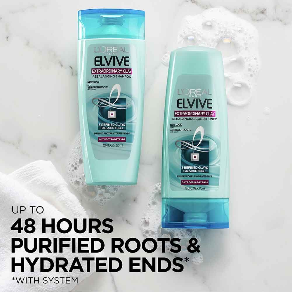 Kit Elvive Extraordinary Clay Rebalancing Shampoo and Rebalancing Conditioner Set L'Oréal Paris