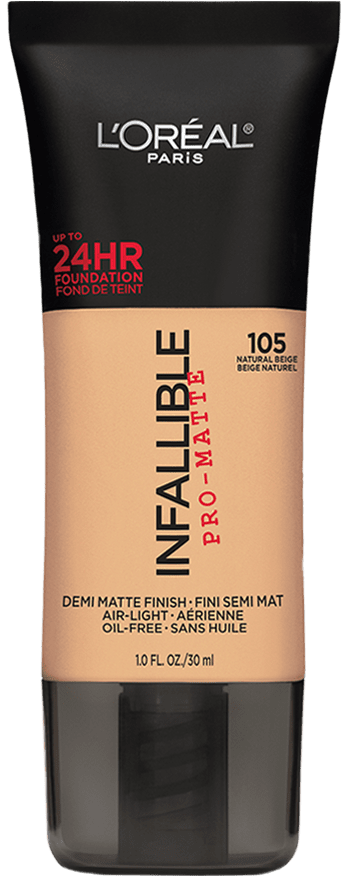 L'Oreal Paris Infallible Pro-Matte Liquid Foundation Makeup, Natural Beige